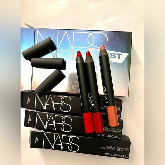Nars Jetsetter Lip Pencil Trio 8389 Full Size Dragon Girl Cruella Intriguing NIB - Picture 1 of 8